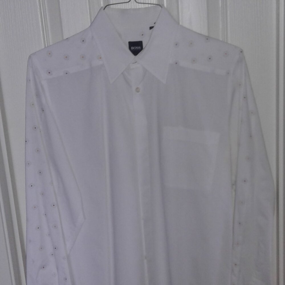 Hugo Boss button down, long sleeve mens shirt